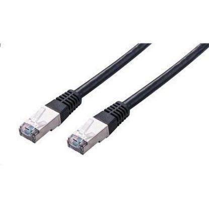 Obrázek C- TECH kabel patchcord Cat5e, FTP, černý, 0, 5m