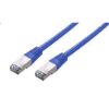 Obrázek C- TECH kabel patchcord Cat5e, FTP, modrý, 2m