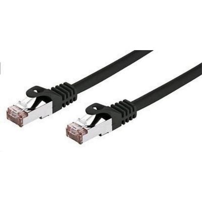 Obrázek C- TECH kabel patchcord Cat6, FTP, černý, 0, 5m