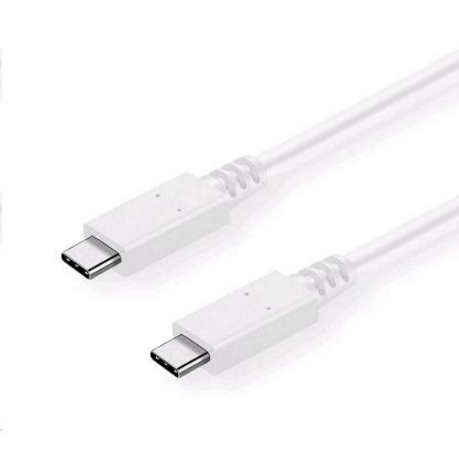 Obrázek C- TECH kabel USB 3.2, Type- C (CM/ CM), PD 100 W, 20Gbps, 2m, bílý