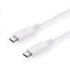 Obrázek C- TECH kabel USB 3.2, Type- C (CM/ CM), PD 100 W, 20Gbps, 1m, bílý