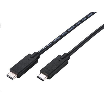 Obrázek C- TECH kabel USB 3.2, Type- C (CM/ CM), PD 100 W, 20Gbps, 2m, černý