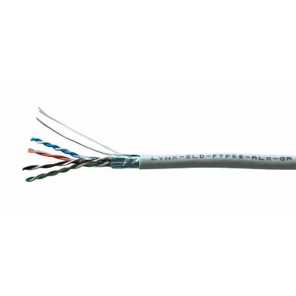 Obrázek FTP kabel LYNX REELEX AIR, Cat5E, drát, PVC, Eca, šedý, 305m