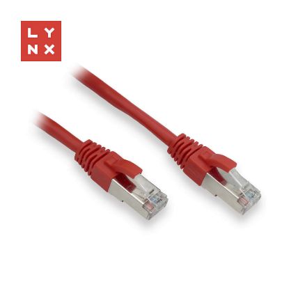 Obrázek LYNX FTP patch kabel Cat5e PVC, CCA, 5m, červený
