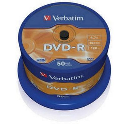 Obrázek VERBATIM DVD- R(50- Pack)Spindle/ General Retail/ 16x/ 4.7 GB