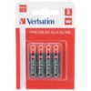 Obrázek VERBATIM Alkalické baterie AAA, 4 PACK , LR3