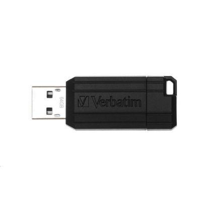 Obrázek VERBATIM Flash Disk 64 GB USB 2.0 Store 'n' Go PinStripe, černá