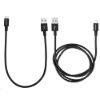 Obrázek VERBATIM kabel Micro B USB Cable Sync & Charge 100cm (Black) + Verbatim Micro B USB Cable Sync & Charge 30cm (Black)