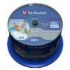 Obrázek VERBATIM BD- R SL Datalife (50- pack)Blu- Ray/ Spindle/ 6x/ 25 GB WHITE BLUE SURFACE