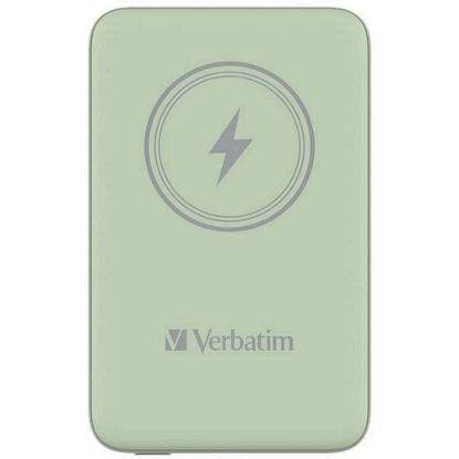 Obrázek VERBATIM Powerbanka Charge 'n' Go, Magnetická, 10000 mAh, USB- C, Zelená
