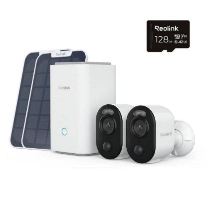 Obrázek REOLINK Home Hub, 2x Argus Series B350 + 2x Solar Panel + 128 GB microSD karta
