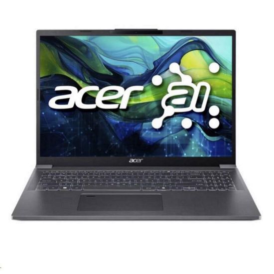 Obrázek ACER NTB Aspire 16 AI (A16- I71M- 50NJ), Ultra 5 325, 16" WUXGA, 16 GB, 512 GB SSD, Intel Graphics, W11H, Gray