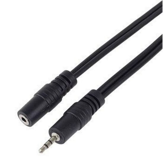 Obrázek PremiumCord Kabel prodlužovací Jack 2.5mm- Jack 2.5mm M/ F 2m - 2.5mm stereo male <=> 2.5mm stereo female -