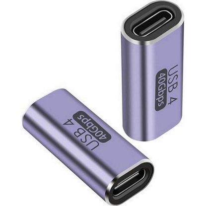 Obrázek PremiumCord 40Gbps Aluminium USB- C Female - USB- C Female spojka