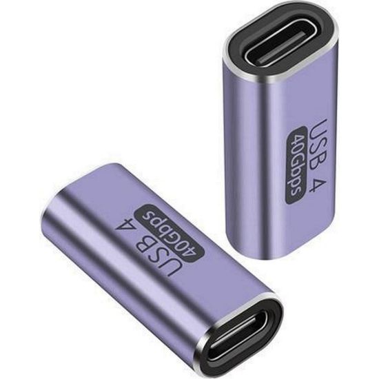 Obrázek PremiumCord 40Gbps Aluminium USB- C Female - USB- C Female spojka