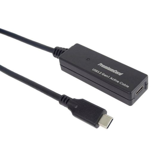 Obrázek PREMIUMCORD USB- C repeater a prodlužovací kabel Male- Female, 5Gbps 5m