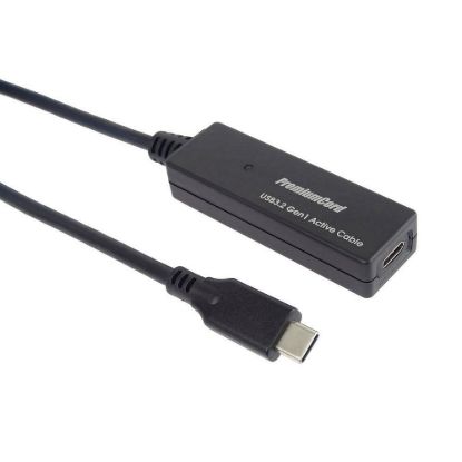 Obrázek PREMIUMCORD USB- C repeater a prodlužovací kabel Male- Female, 5Gbps 10m