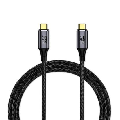 Obrázek PREMIUMCORD Kabel USB4™ Gen 3 x 2 40Gbps 8K@60 Hz 240 W Thunderbolt 3 kabel 0, 8m