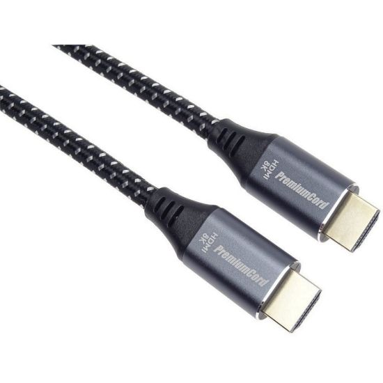 Obrázek PREMIUMCORD Kabel Ultra HDMI 2.1 High Speed + Ethernet kabel 8K@60 Hz, zlacené konektory, 5m