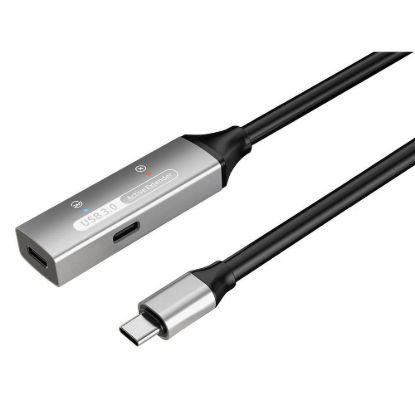 Obrázek PREMIUMCORD USB- C repeater a prodlužovací kabel Male- Female, 5Gbps Aluminium 10m