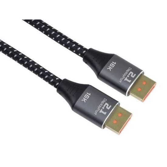 Obrázek PREMIUMCORD Kabel DisplayPort 2.1, 16K@60 Hz, 8K@120 Hz, 1m