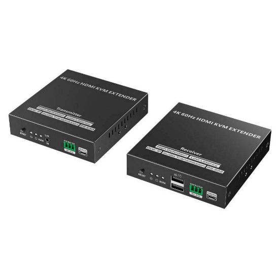 Obrázek PremiumCord HDMI KVM extender na 120m přes LAN, over IP