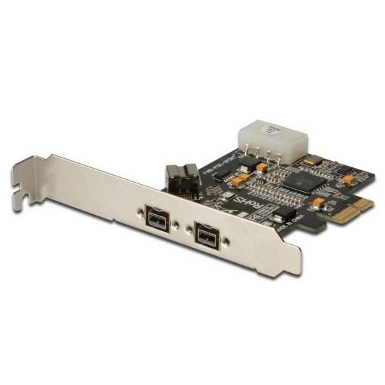 Obrázek DIGITUS PCI Express Card, Firewire 800 1394b (2+1 porty 9pin)