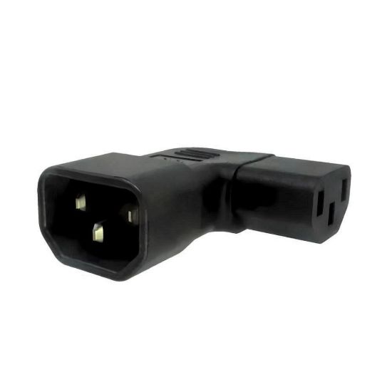 Obrázek Adaptér úhlový na stranu IEC C13 na IEC C14 napětí 230V, 10A