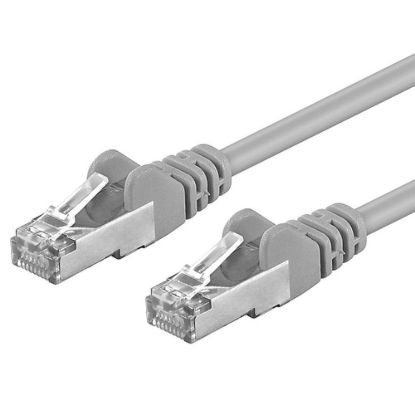 Obrázek Premiumcord Patch kabel CAT 6a S- FTP, RJ45- RJ45, LSOH, AWG 26/ 7 10m šedá