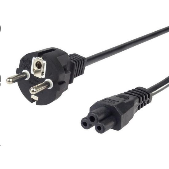 Obrázek PREMIUMCORD Kabel napájecí 230V pro NTB 2m (3pin C5, trojlístek, " Mickey Mouse")