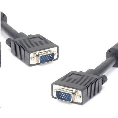 Obrázek PREMIUMCORD Kabel VGA propojovací 10m (SVGA, HD15M/ M, dvojité stínění, feritová jádra)