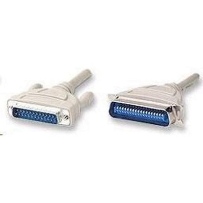 Obrázek PREMIUMCORD Kabel paralelní 1, 8m (DB25M - Centronics 36pin M, Bi- tronics)