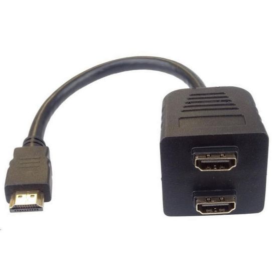 Obrázek PREMIUMCORD Adaptér HDMI M - 2x F (rozdvojka, 1.3)