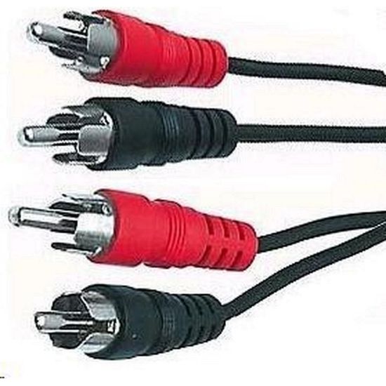 Obrázek PREMIUMCORD Kabel audio 2x Cinch - 2x Cinch (RCA, M/ M) 2m