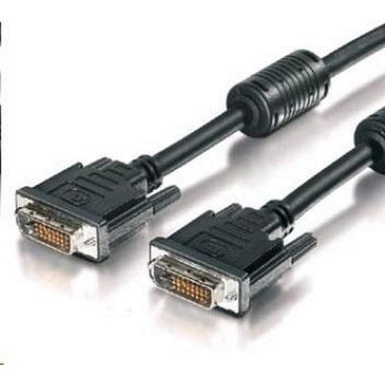 Obrázek PREMIUMCORD Kabel DVI - DVI propojovací 5m (DVI- D, M/ M, dual link)