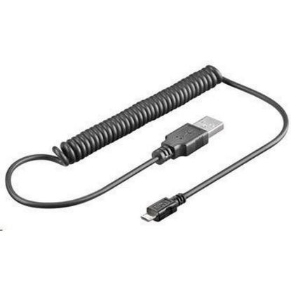 Obrázek PREMIUMCORD Kabel USB 2.0 A - Micro B propojovací 1m, kroucený (M/ M)