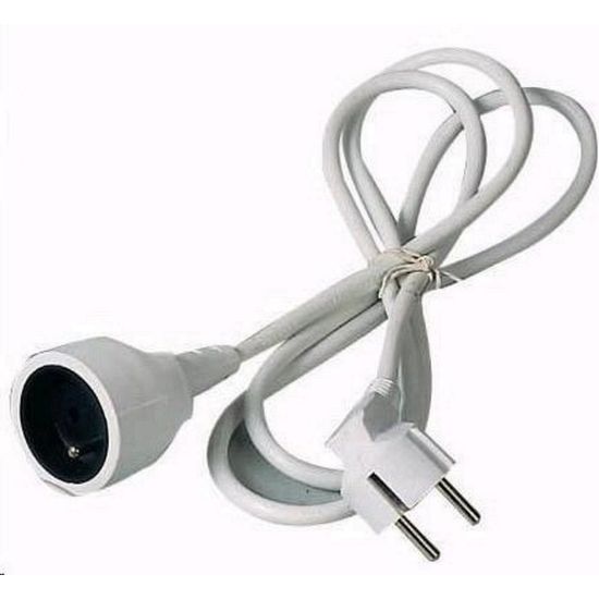 Obrázek PREMIUMCORD Prodlužovací přívod 230V 5m, 1 zásuvka (M/ F) bílá