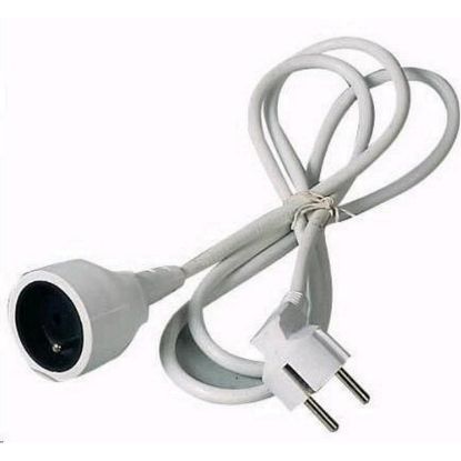 Obrázek PREMIUMCORD Prodlužovací přívod 230V 7m, 1 zásuvka (M/ F) bílá