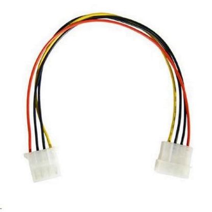 Obrázek PREMIUMCORD Prodlužovací kabel napájecí interní 5, 25" molex 37cm