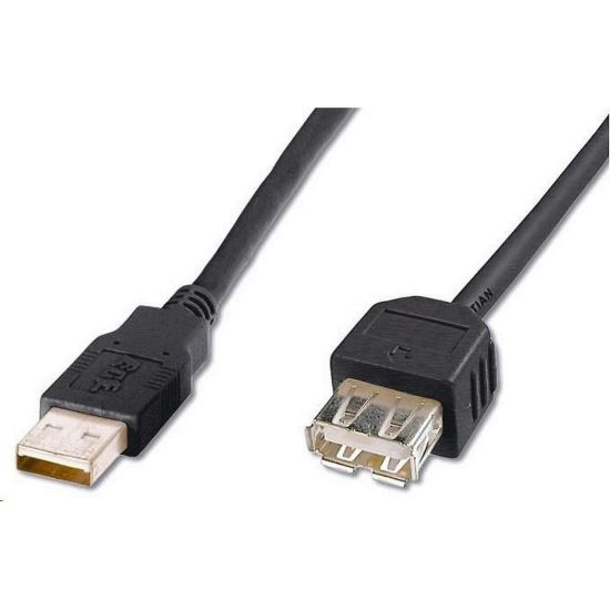 Obrázek PREMIUMCORD Kabel USB 2.0 A- A 0, 2m (20cm), prodlužovací (M/ F)