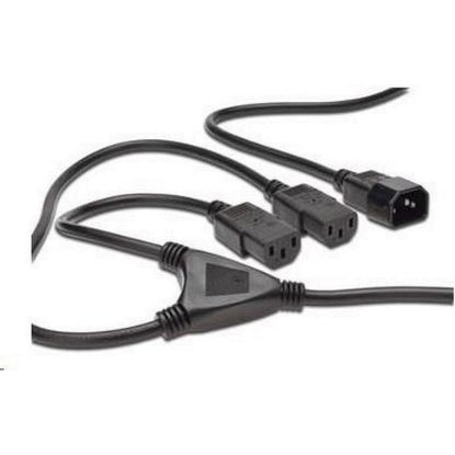 Obrázek PREMIUMCORD Kabel napájecí 230V prodlužovací Y - 1xM/ 2xF