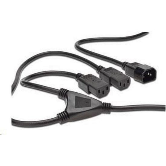 Obrázek PREMIUMCORD Kabel napájecí 230V prodlužovací Y - 1xM/ 2xF