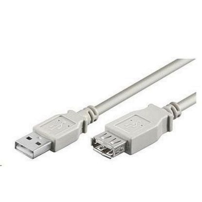 Obrázek PREMIUMCORD Kabel USB 2.0 A- A 0, 5m (50cm), prodlužovací (M/ F)