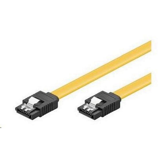 Obrázek PREMIUMCORD Kabel SATA 3.0 datový 50cm, kovové západky