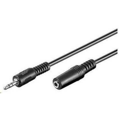 Obrázek PREMIUMCORD Kabel audio 3, 5mm Jack - Jack prodlužovací 2m (M/ F, stereo)