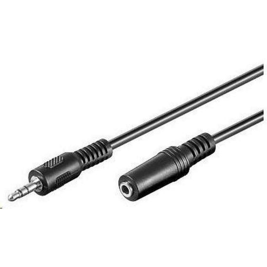 Obrázek PREMIUMCORD Kabel audio 3, 5mm Jack - Jack prodlužovací 2m (M/ F, stereo)