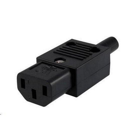 Obrázek PREMIUMCORD Konektor napájecí 230V na kabel (samice, IEC C13)