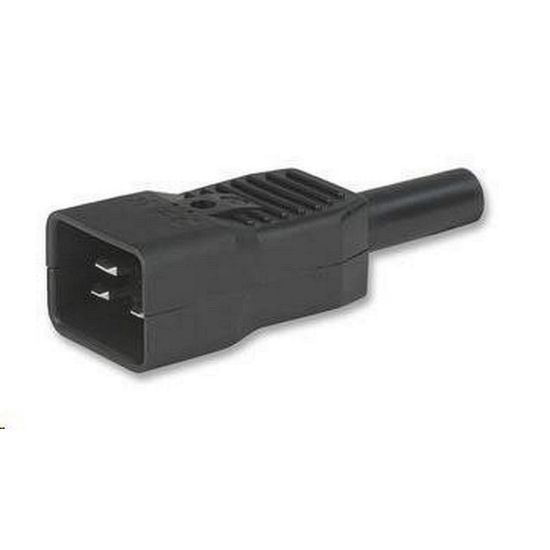 Obrázek PREMIUMCORD Konektor napájecí 230V na kabel (samec, IEC C20)