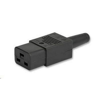 Obrázek PREMIUMCORD Konektor napájecí 230V na kabel (samice, IEC C19)