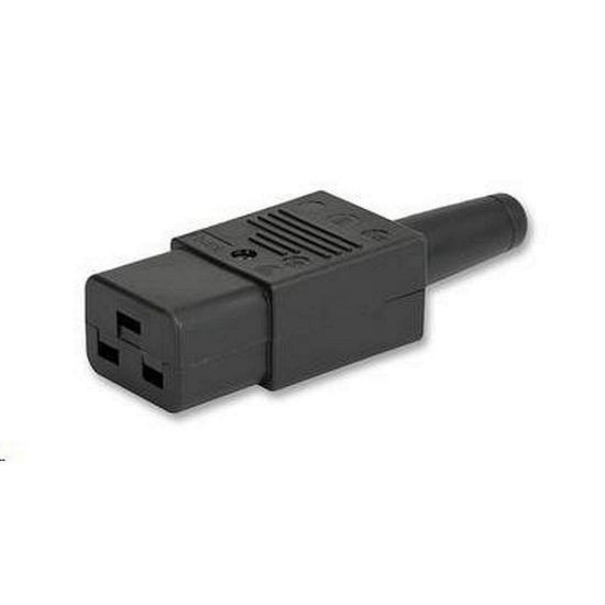 Obrázek PREMIUMCORD Konektor napájecí 230V na kabel (samice, IEC C19)